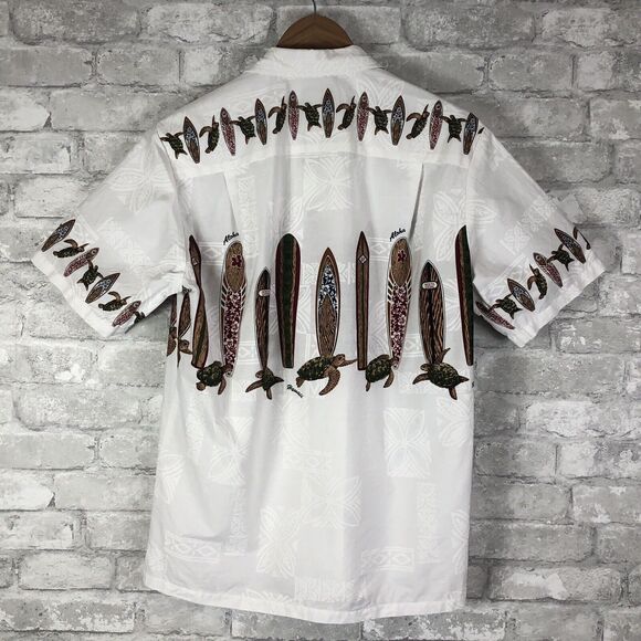 Royal Creations Hawaiian Shirt Mens Small USA Made Turtles Surf Boards - Picture 2 of 9